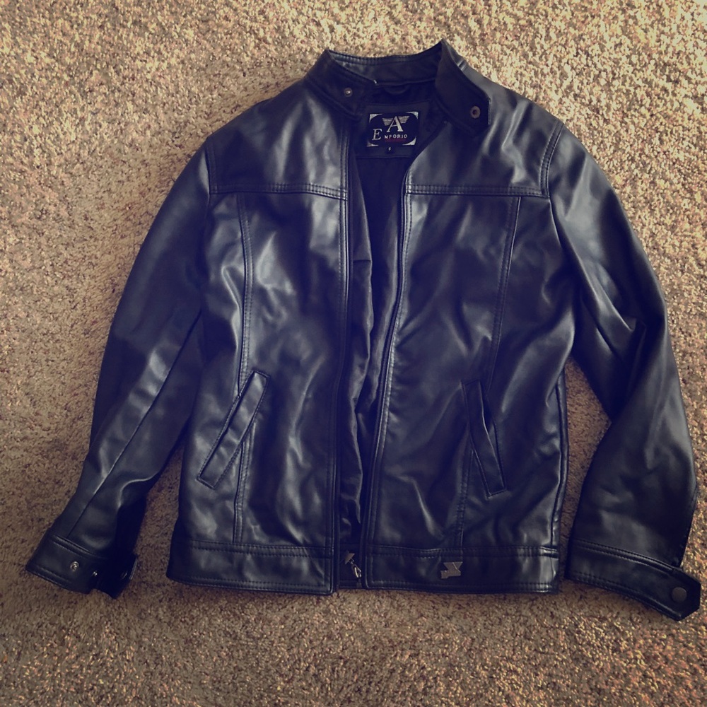 Armani Emporio Collezione Leather Jacket